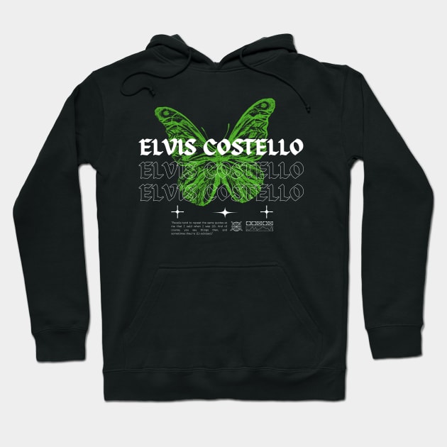 Elvis Costello // Butterfly Hoodie by Saint Maxima